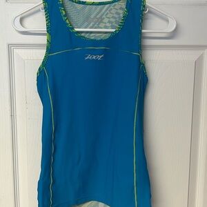 Zoot Women's Vibrant Blue and Green Tank Top